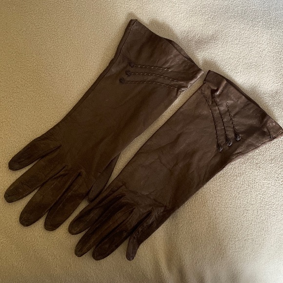 Accessories - Vintage leather 3/4 gloves